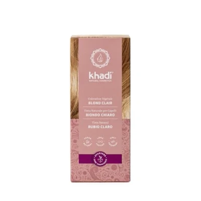 Image de khadi blond CLAIR Coloration végétale, Colore tes cheveux dans un ton froid et rayonnant, sans éclaircir, 100% végétal, naturel &amp; végétalien, Cosmétiques naturels certifiés, 100g