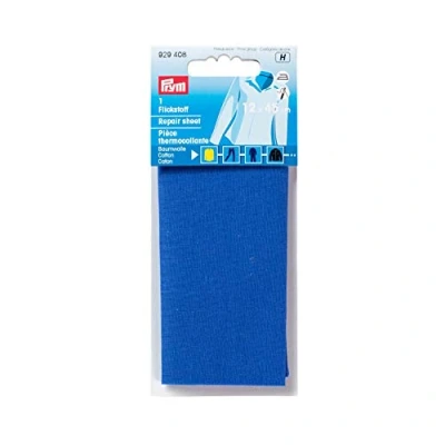 Afbeelding van Prym 12 x 45, 45 cm katoenen reparatiefolie, blauw, maat M