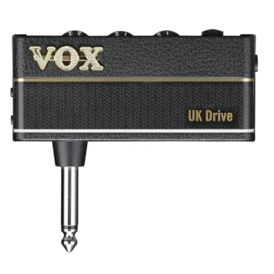 Image de VOX AMPLUG 3 UK DRIVE Mini Amplificateur Portable Guitare Électrique, Batterie Effets Stéréo Chorus/Delay/Reverb, Double Canal, Contrôles Gain/Tone/Volume, Sortie Casque, Aux in