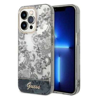 Image de Guess Coque arrière en TPU pour iPhone 14 Pro gris