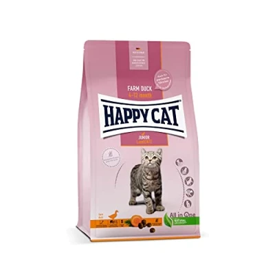 Afbeelding van Happy Cat Junior Kattenvoer Grainfree Eend 13