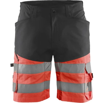 Afbeelding van Blaklader Short met stretch High Vis 1541 1811 Zwart/High Rood C50