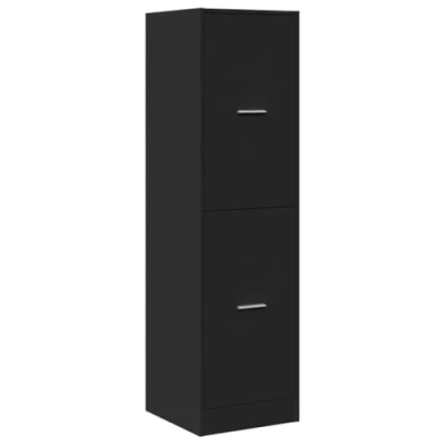 Afbeelding van vidaXL Apothekerskast 40x41x144,5 cm bewerkt hout zwart
