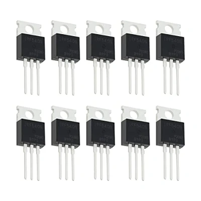 Afbeelding van ECSiNG 10 stuks MOSFET N kanaaltransistors IRF540N ESD TO 220 33A 100V 3 polig voor thuisindustrie en doe het zelvers