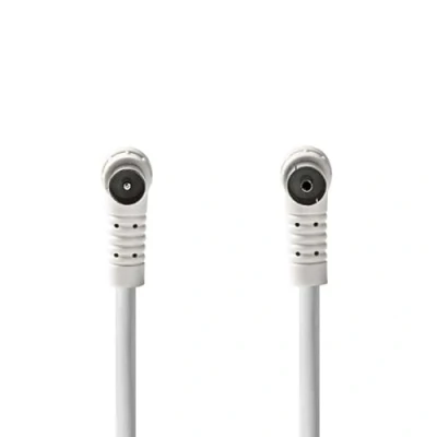 Afbeelding van Coaxkabel IEC (Coax) Male Female Vernikkeld 120 dB 75 Ohm Viervoudig Afgesche