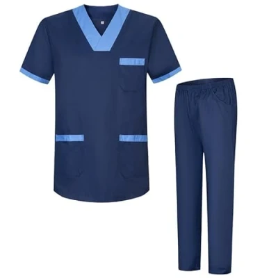Image de MISEMIYA uniformes sanitaires unisexes et médicaux BZ 817 8312, Bleu marine 68, XXL