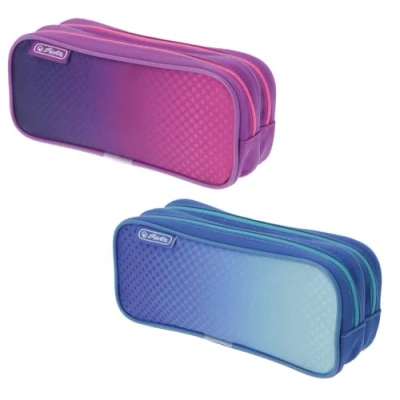 Afbeelding van Herlitz, Potloodetuis, Leerlingenkoffer dubbele dip dye mix motieven assorti