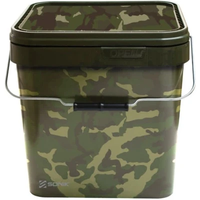 Afbeelding van Sonik Camo Square Bucket Maat : 17 liter