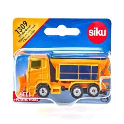 Afbeelding van siku 1309, sneeuwploeg, metaal/kunststof, oranje, afneembaar strooideksel