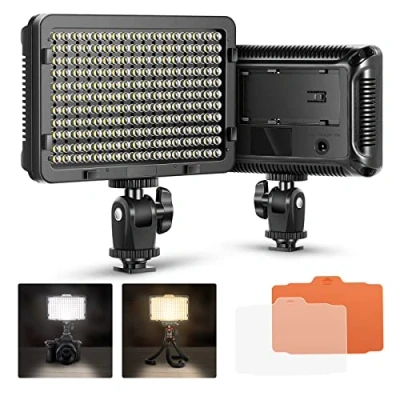Afbeelding van Neewer 176 LED 5600K ultra helder dimbaar op camera videolamp met 1/4 inch schroefdraad voor Canon Nikon Pentax Panasonic Sony andere DSLR camera&#039;s