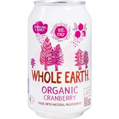 Afbeelding van Whole Earth Sparkling cranberry biologisch 330 ml