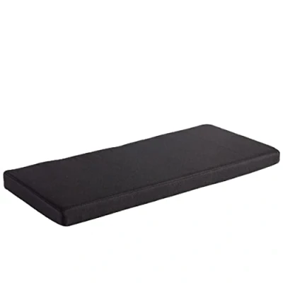 Afbeelding van AFEBOO Bankkussen, 2/3 zits, voor binnen en buiten, antislip, zacht, wasbaar, terras, keuken, eetkamer (zwart, 110 x 40 5 cm)