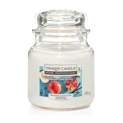 Afbeelding van YANKEE CANDLE. Kaars, 340 g, medium, appelgranaat kokosnoot