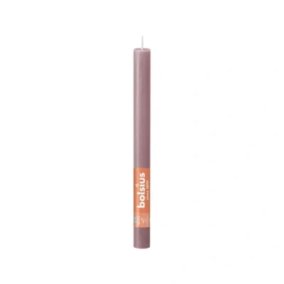 Afbeelding van Bolsius Dinerkaars Rustiek Ash Rose 27 cm 9 Stuks