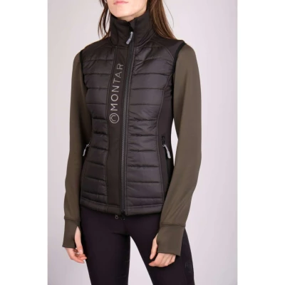 Afbeelding van Montar Bodywarmer Emma Quilt Junior Zwart 140