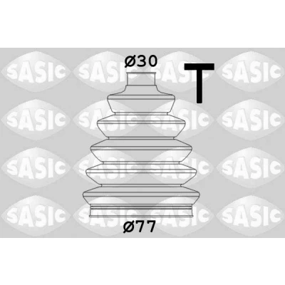 Afbeelding van SASIC 1900009 Aandrijfashoes Wielzijde Thermoplastic CITROËN: C2 Hatchback, C3 Pluriel, I Hatchback