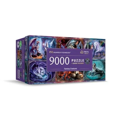 Afbeelding van Trefl Prime UFT Puzzel: Fantasy Creatures 9000 stukjes, Anne Stokes, grote puzzel, dikste karton, biologisch, eco, vrije tijd voor volwassenen en kinderen vanaf 12 jaar
