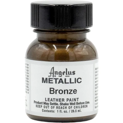 Afbeelding van Angelus Leather Acrylic Paint textielverf voor leren stoffen acrylbasis Metallic Brons 29,5ml