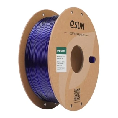 Afbeelding van eSUN PETG filament 1,75 mm, met hoge sterkte, 1 kg spoel 3D printerfilament voor printers, blauw