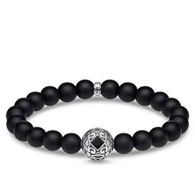 Afbeelding van Thomas SABO Armband 925 STERLINGSILBER, GESCHWÄRZT Armband, Maat: 18, Schwarz, silberfarben