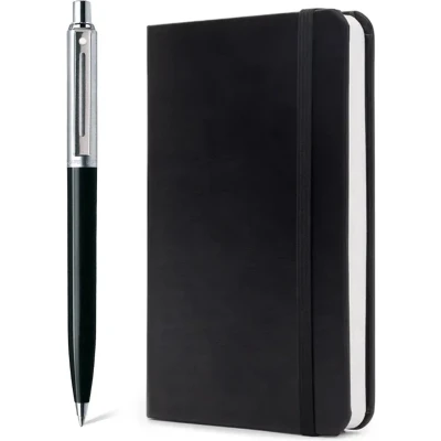 Afbeelding van Sheaffer balpen giftset 321 Sentinel black met A5 notebook SF G2321151 5