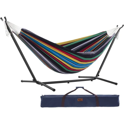 Afbeelding van Vivere Dubbele Hangmat met Standaard Rio Night