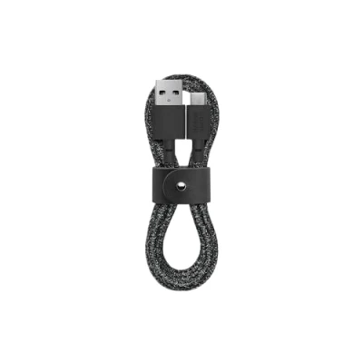 Afbeelding van Native Union USB C naar A riemkabel 1,2 m ultrasterke oplaadkabel met leren riem, compatibel iPhone 15, Samsung Galaxy Z Fold 5, Flip 5/S23 Ultra, Pixel 7 Pro, iPad