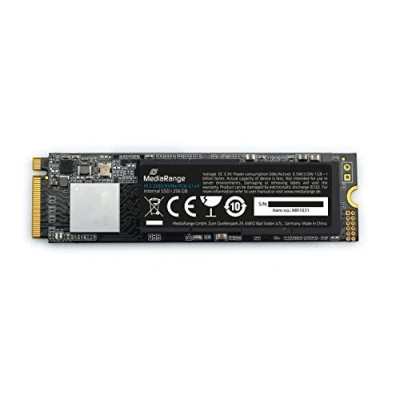 Afbeelding van MediaRange 256 GB Interne M.2 2280 SSD, NVMe PCIe 3.1 x4 20 Gb/s