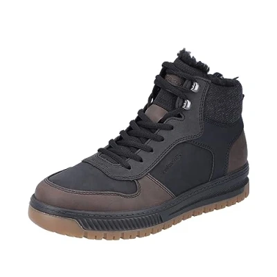 Afbeelding van Rieker Snowboots, Heren, Maat: 43, Moro black schwarz Kunststof