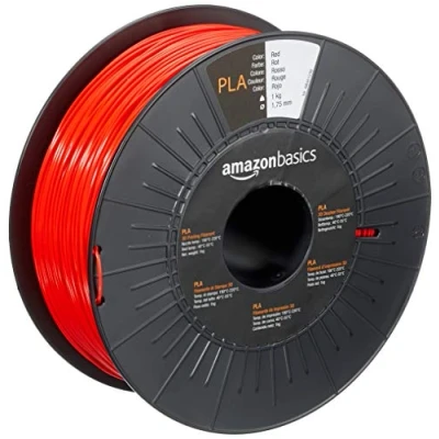 Afbeelding van Amazon Basics PLA filament voor 3D printers, 1,75 mm, rood, spoel, 1 kg