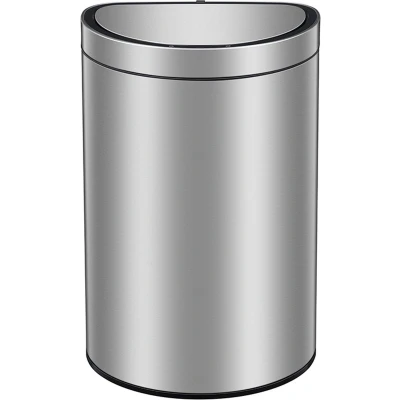 Afbeelding van EKO Mirage Semi round Sensor Bin 47 ltr, Stainless steel mat RVS