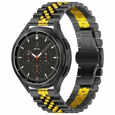 Afbeelding van Stalen band Zwart met goud Xiaomi Redmi Watch 5 Active / Lite