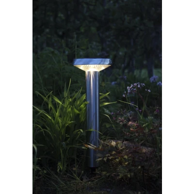 Afbeelding van Solar Priklamp RVS Warm Wit 45CM Zonne Energie