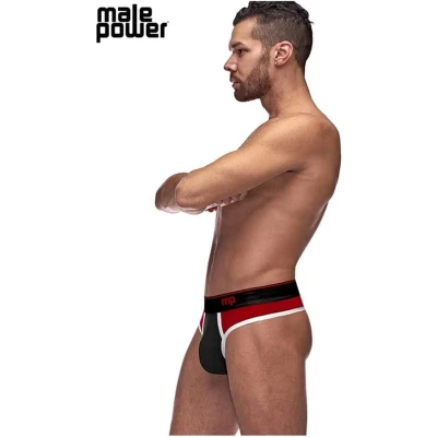 Afbeelding van Male Power Panel Thong black L/X