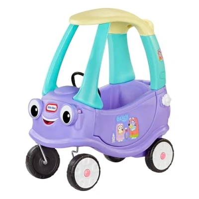 Afbeelding van Little Tikes Bluey Grannies Car Coupe levering met 2 accessoires, Cors voeten, voor jongens en meisjes van 1 tot 5 jaar