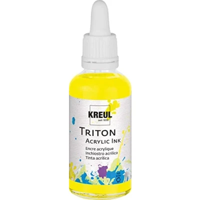 Afbeelding van KREUL Acrylinkt TRITON Acrylinkt, fluo geel, 50 ml