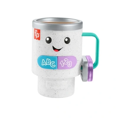Afbeelding van Fisher Price Laugh &amp; Learn HXF49 Koffiemok met verlichting en muziek voor baby&#039;s peuters vanaf 6 maanden, meertalige versie