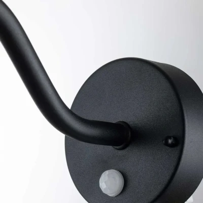 Afbeelding van Klampenborg buitenwandlamp, zwart, bewegingsmelder