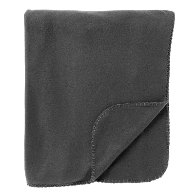 Afbeelding van Dutch Decor PABLO Plaid 150x200 cm 100% polyester fleece terrasplaid Charcoal Gray antraciet