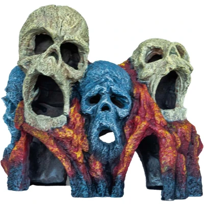 Afbeelding van Superfish Deco Tiki Skull Aquarium Ornament 13x21x16 cm