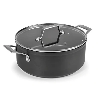 Image de Faitout aluminium 28cm avec couvercle Lacor 48028