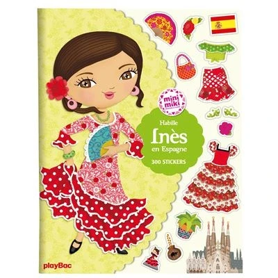 Image de Minimiki Stickers Habille Inès en Espagne nouvelle édition