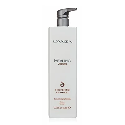 Afbeelding van L&#039;ANZA Verdikkende shampoo versterkt de natuurlijke glans, volume en dichtheid van het haar, verrijkt met hydraterend complex bamboe keratine (1 l)