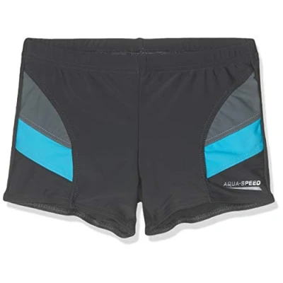 Afbeelding van Aqua Speed Andy Jongens Zwemboxer/ Zwembroek Grijs/Blauw 128