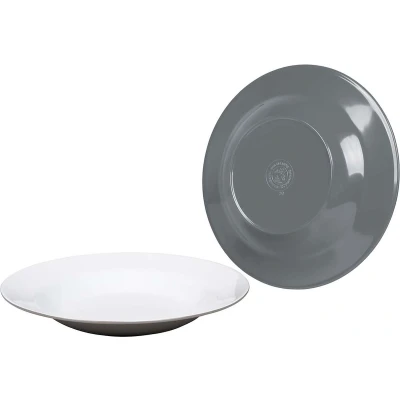 Afbeelding van Bo Camp Diepbord Two tone 4 Stuks Grijs