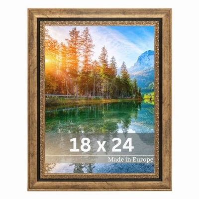 Afbeelding van Victor Fotolijst &quot;Boho&quot; goud in 18 x 24 cm lijst: 30 16 mm Vintage Rustiek Gouden Landhuis