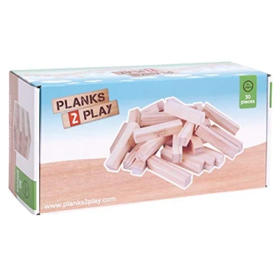 Afbeelding van Planks 2 Play Houten Blokken 30 Grote Pilaren