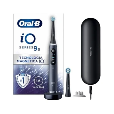 Afbeelding van Oral B iO 9S Volwassene Roterende oscillerende tandenborstel Zwart