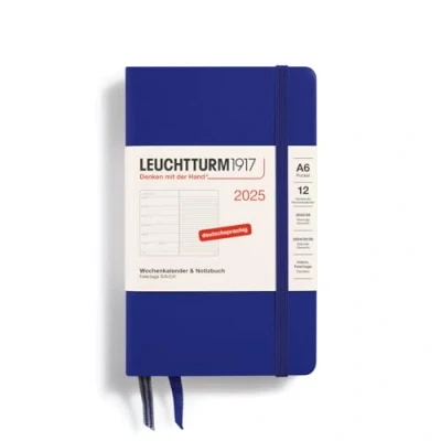 Afbeelding van LEUCHTTURM1917 370504 Weekplanner en notitieboek 2025, zakformaat, A6, hardcover, 12 maanden planner, 80 g, gelinieerd, inkt