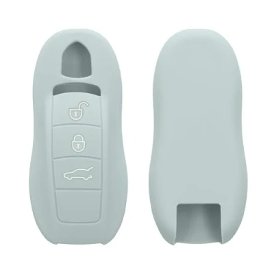 Afbeelding van kwmobile autosleutel hoesje geschikt voor Porsche 3 knops (alleen Keyless) hoes TPU behuizing Beschermende auto sleutel case Sleuteletui in cool mint